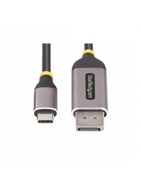 Cable usb tipo c a displayport startech 3m - macho - macho - gris - negro