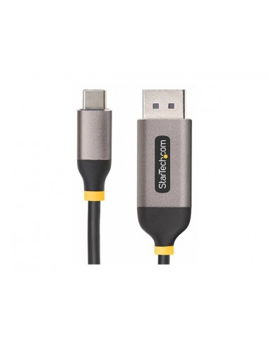 Cable usb tipo c a displayport startech 3m - macho - macho - gris - negro