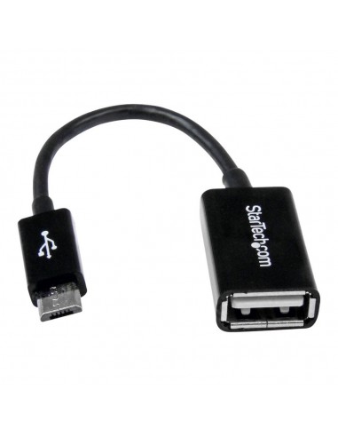 Cable micro usb tipo b a usb tipo a startech macho - hembra - negro