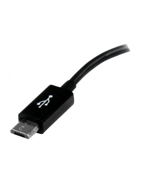 Cable micro usb tipo b a usb tipo a startech macho - hembra - negro