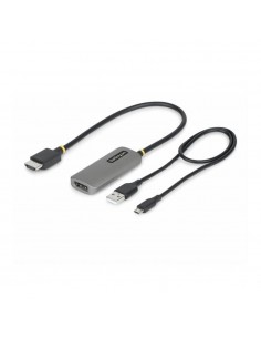 Adaptador hdmi a displayport startech 0.3m - macho - hembra - gris