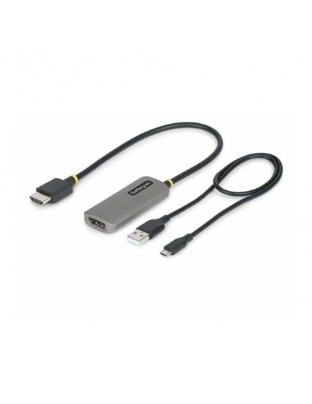 Adaptador hdmi a displayport startech 0.3m - macho - hembra - gris
