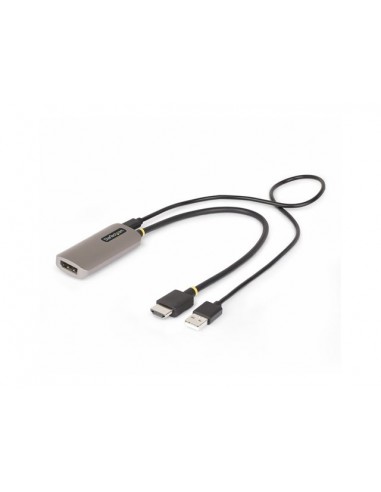 Adaptador hdmi a displayport startech 0.3m - macho - hembra - gris