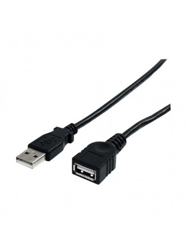 Cable usb 2.0 startech 1.8m - macho - hembra - negro