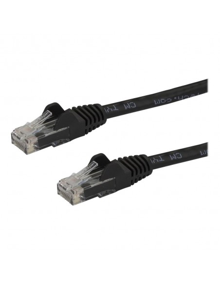 Cable de red startech latiguillo rj45 utp cat6 10m negro