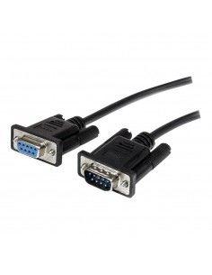 Cable db9 startech 1m - macho - hembra - negro