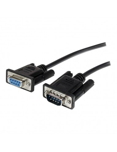 Cable db9 startech 1m - macho - hembra - negro