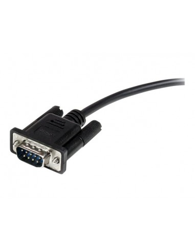 Cable db9 startech 1m - macho - hembra - negro