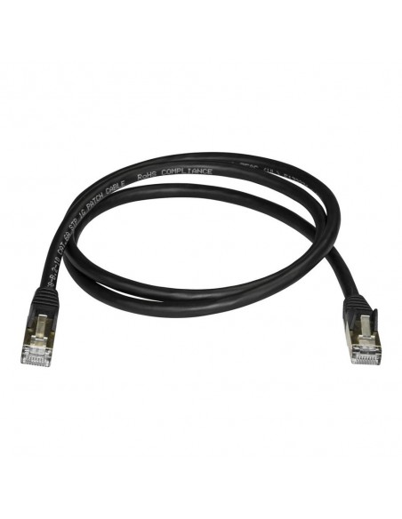 Cable de red startech latiguillo rj45 stp cat6a 1m negro