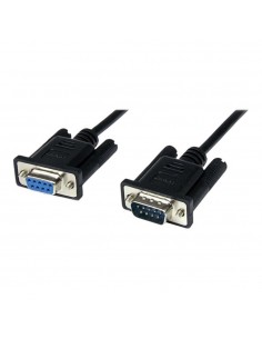 Cable db9 startech 1m - macho - hembra - negro