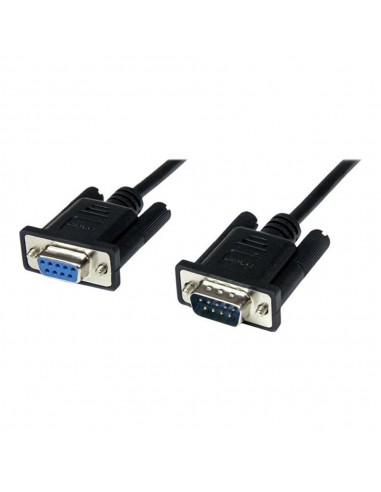 Cable db9 startech 1m - macho - hembra - negro