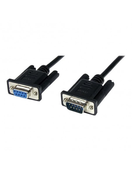 Cable db9 startech 1m - macho - hembra - negro