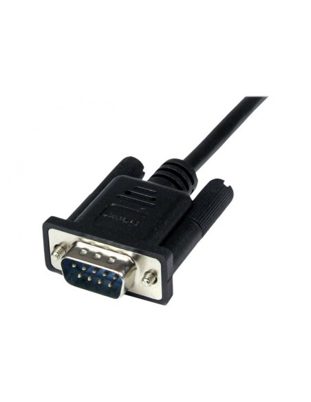 Cable db9 startech 1m - macho - hembra - negro