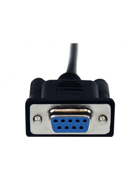Cable db9 startech 1m - macho - hembra - negro