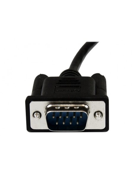 Cable db9 startech 1m - macho - hembra - negro