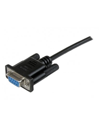 Cable db9 startech 2m - hembra - hembra - negro