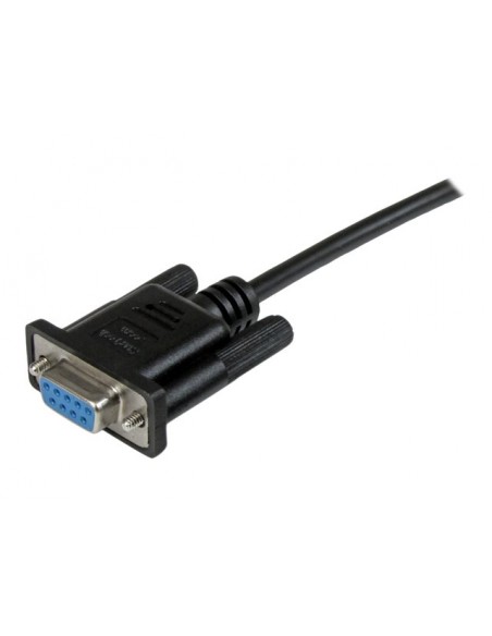Cable db9 startech 2m - hembra - hembra - negro