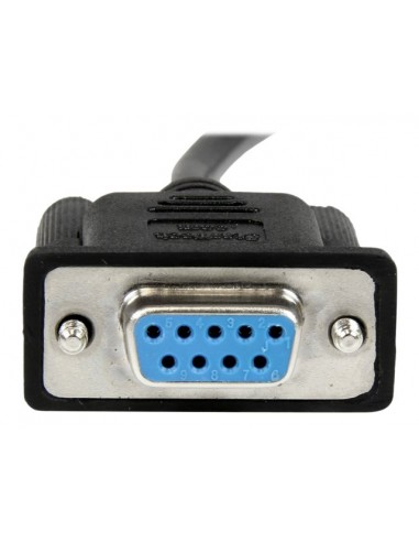 Cable db9 startech 2m - hembra - hembra - negro