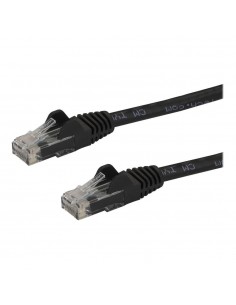 Cable de red startech latiguillo rj45 utp cat6 15m negro
