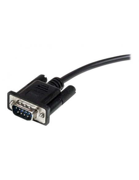 Cable db9 startech 0.5m - macho - hembra - negro Cable db9 startech 0.5m - macho - hembra - negro