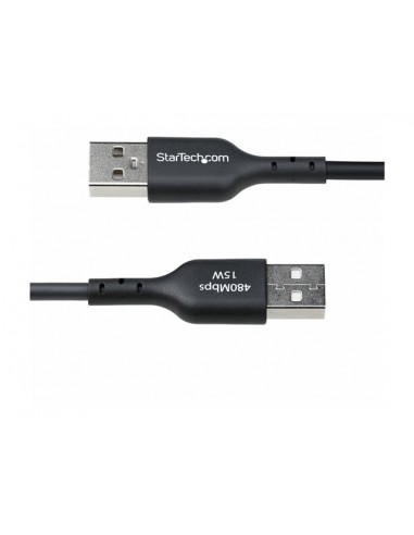 Cable usb tipo a a usb tipo c startech 0.15m - macho - macho - negro