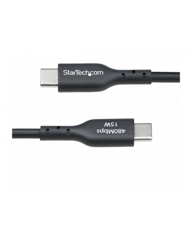 Cable usb tipo a a usb tipo c startech 0.15m - macho - macho - negro