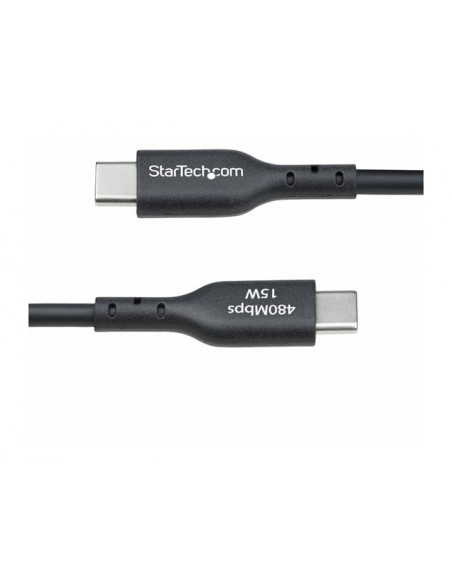 Cable usb tipo a a usb tipo c startech 0.15m - macho - macho - negro