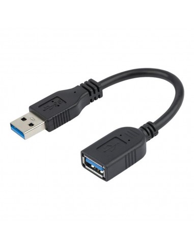 Cable usb 3.0 startech 0.15m - macho - hembra - negro