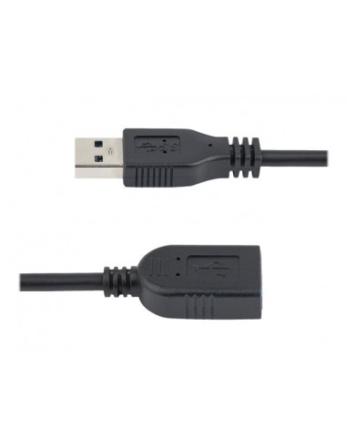 Cable usb 3.0 startech 0.15m - macho - hembra - negro