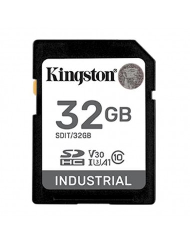Tarjeta memoria sdhc 32gb kingston industrial uhs - i cl10