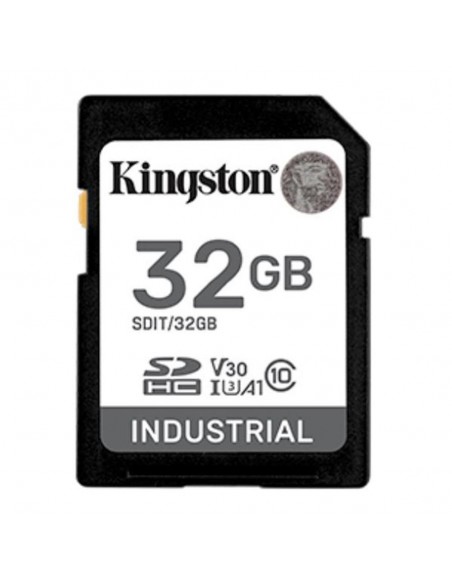 Tarjeta memoria sdhc 32gb kingston industrial uhs - i cl10