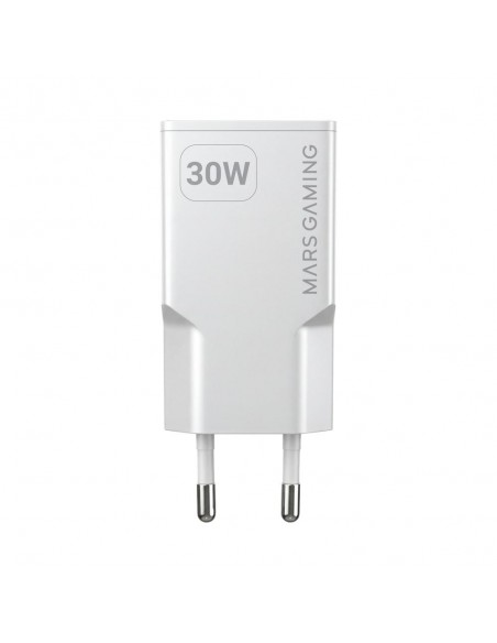 Cargador de pared mars gaming md - gan30w 30w 1x usb tipo c 1 x usb tipo a blanco Cargador de pared mars gaming md - gan30w 30w 1x usb tipo c 1 x usb tipo a blanco