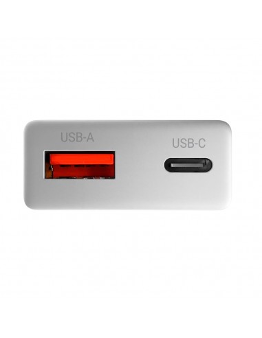 Cargador de pared mars gaming md - gan30w 30w 1x usb tipo c 1 x usb tipo a blanco