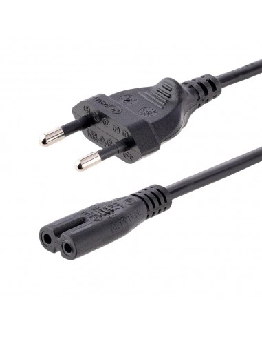 Cable cee7 - 16 a c7 startech 2m - macho - macho - negro