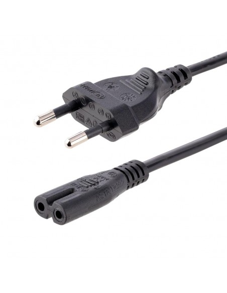 Cable cee7 - 16 a c7 startech 2m - macho - macho - negro