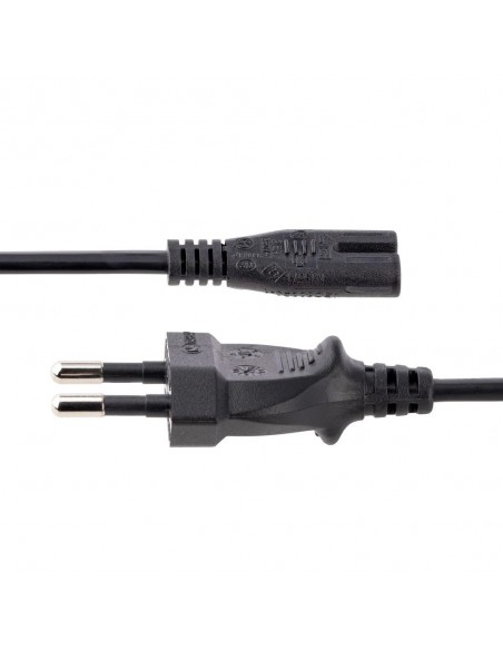 Cable cee7 - 16 a c7 startech 2m - macho - macho - negro