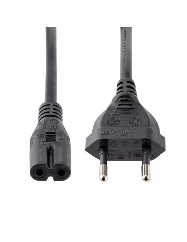Cable cee7 - 16 a c7 startech 2m - macho - macho - negro