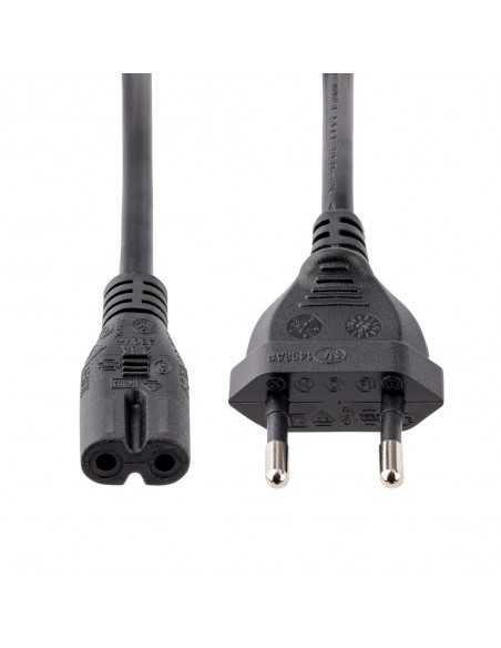 Cable cee7 - 16 a c7 startech 2m - macho - macho - negro