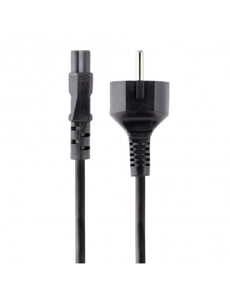 Cable schuko a iec c5 startech 3m - macho - hembra - negro Cable schuko a iec c5 startech 3m - macho - hembra - negro