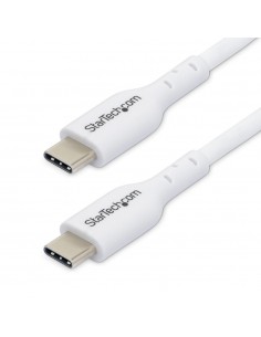 Cable usb tipo c startech 1m - macho - macho - blanco