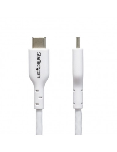 Cable usb tipo c startech 1m - macho - macho - blanco