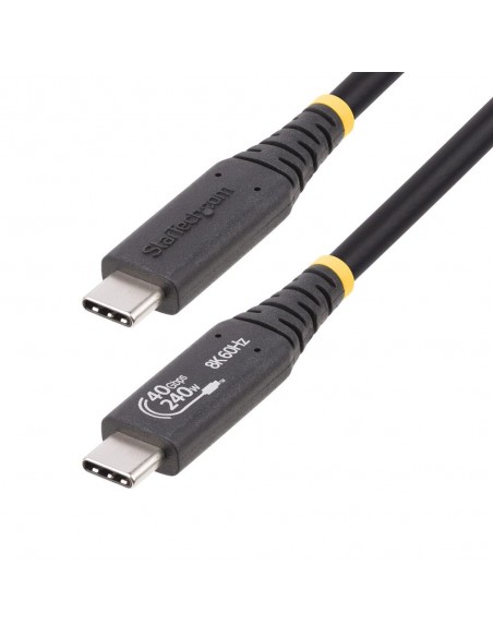 Cable usb tipo c startech 0.50m - macho - macho - negro