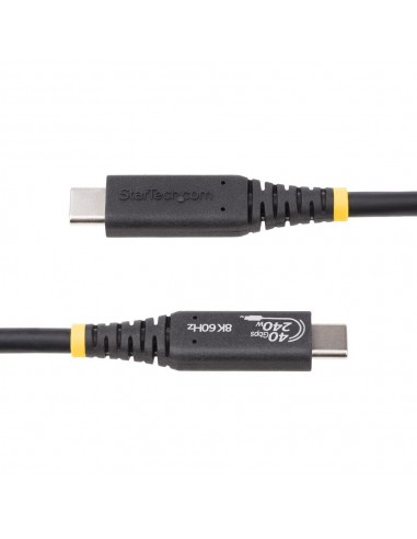 Cable usb tipo c startech 0.50m - macho - macho - negro