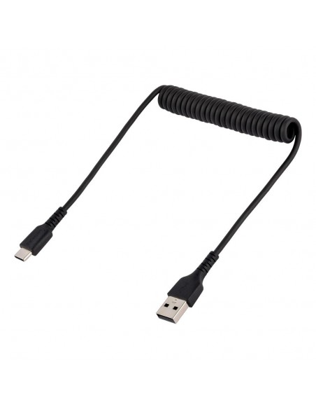 Cable usb tipo a a usb tipo c startech 0.50m - macho - macho - negro rizado