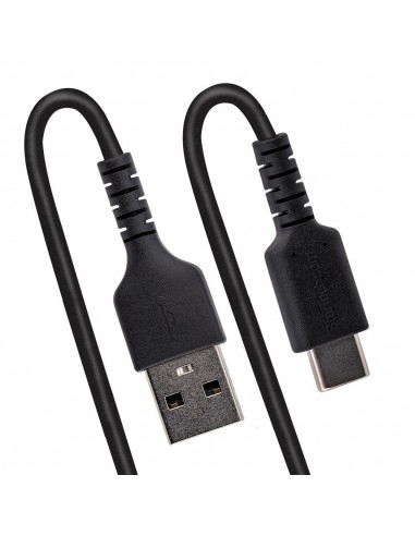 Cable usb tipo a a usb tipo c startech 0.50m - macho - macho - negro rizado
