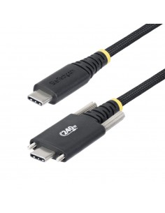 Cable usb tipo c a usb tipo c con fijacion por tornillo startech 2m - macho - macho - negro