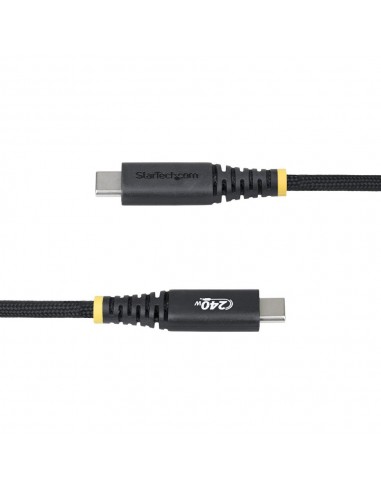 Cable usb tipo c a usb tipo c con fijacion por tornillo startech 2m - macho - macho - negro