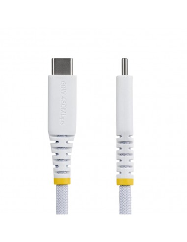 Cable usb tipo c startech 3m - macho - macho - blanco trenzado