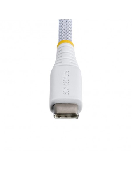 Cable usb tipo c startech 0.30m - macho - macho - blanco trenzado Cable usb tipo c startech 0.30m - macho - macho - blanco trenzado