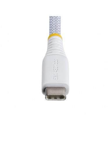 Cable usb tipo c startech 0.15m - macho - macho - blanco trenzado
